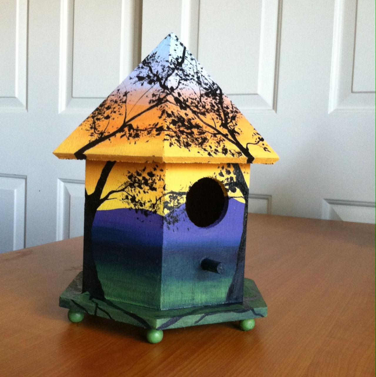 Get Crafty with Wooden Bird Houses to Paint