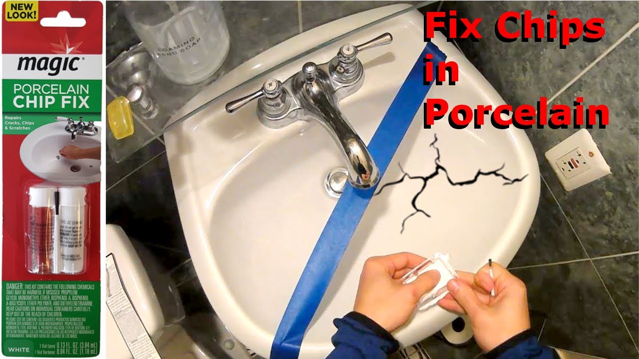 How to Repair Cracked Porcelain Sink