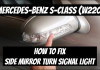 W220 Folding Side Mirror Stop Working, How to Fix DIY