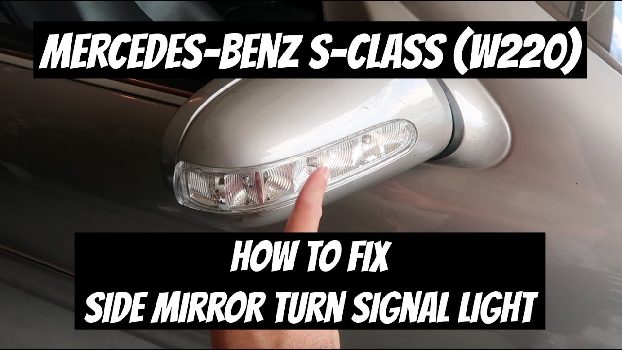 W220 Folding Side Mirror Stop Working, How to Fix DIY